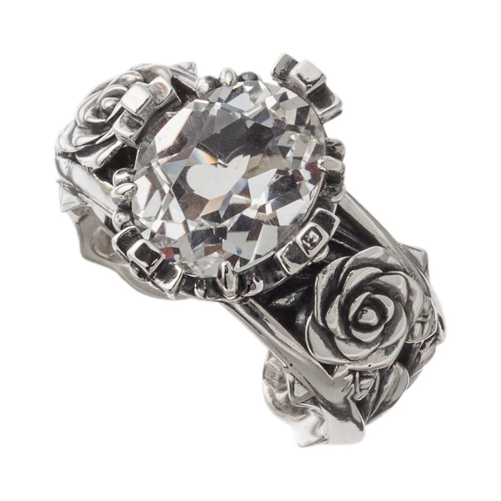 トパーズローズリング ホワイトトパーズ アルテミスキングス シルバーアクセサリー ジュエリーブランド