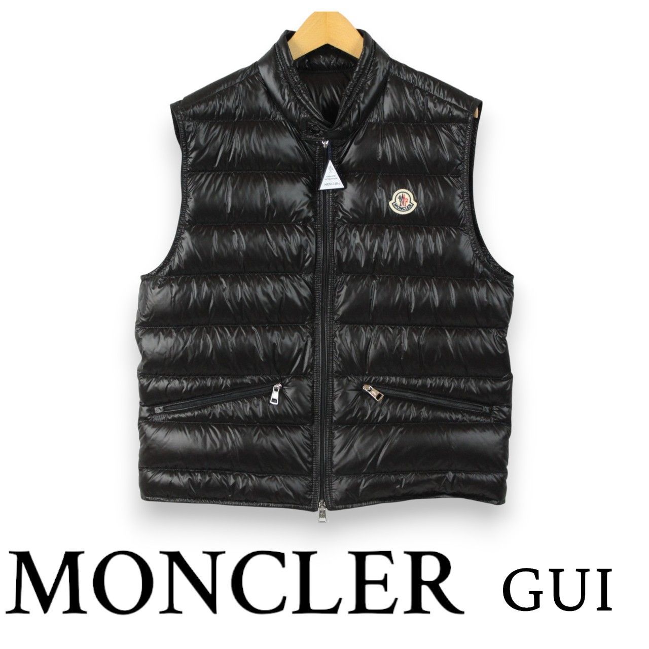 MONCLER GUI 軽量ダウンベスト ブラック