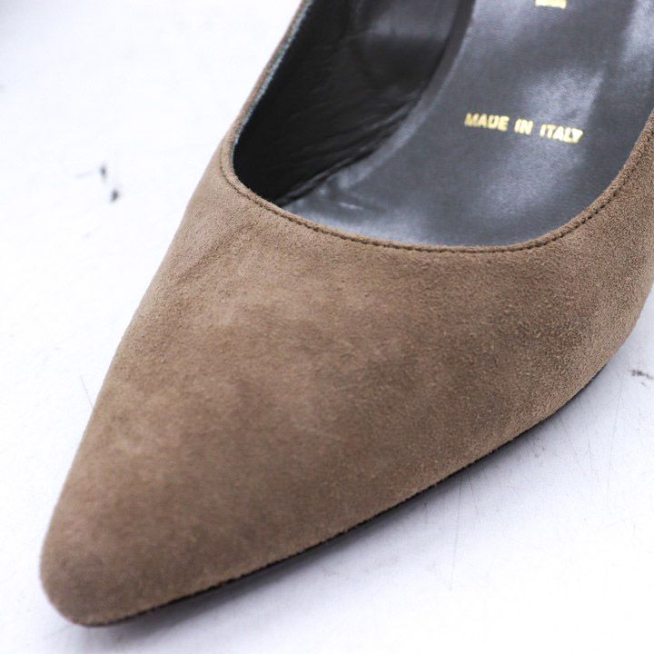 ブルーノマリ パンプス 本革 スエードレザー ブランド シューズ 靴 イタリア製 レディース 36.5サイズ ブラウン Bruno Magli