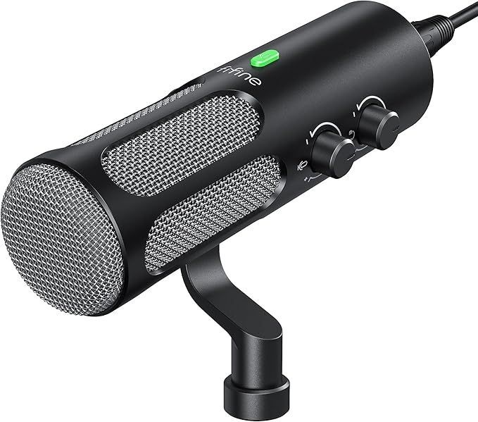 FIFINE ダイナミックマイク Tank 3 USB XLR接続 単一指向性 ノイズ低減機能付き