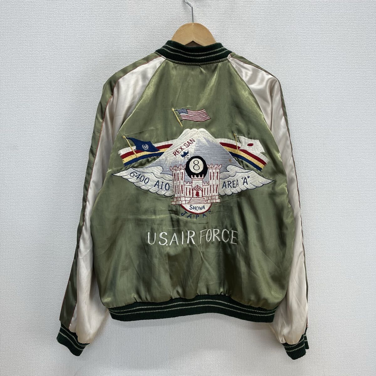 TAILOR TOYO テーラー東洋 TT 11006 富士山 昭和基地刺繍 リバーシブル サテン スカジャン L