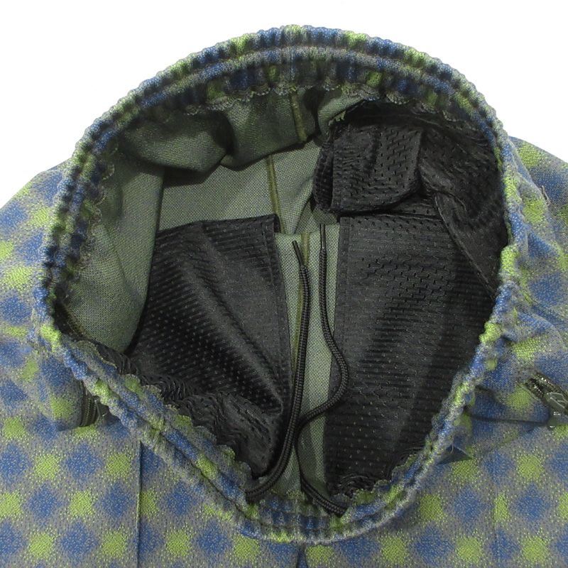  Needles ニードルス ポリジャガードトラックパンツ パピヨン刺繍総柄イージーパンツ チェック柄 ジャージ LQ 225 ネイビー グリーン マルチ サイズ M 107 その他 メンズ