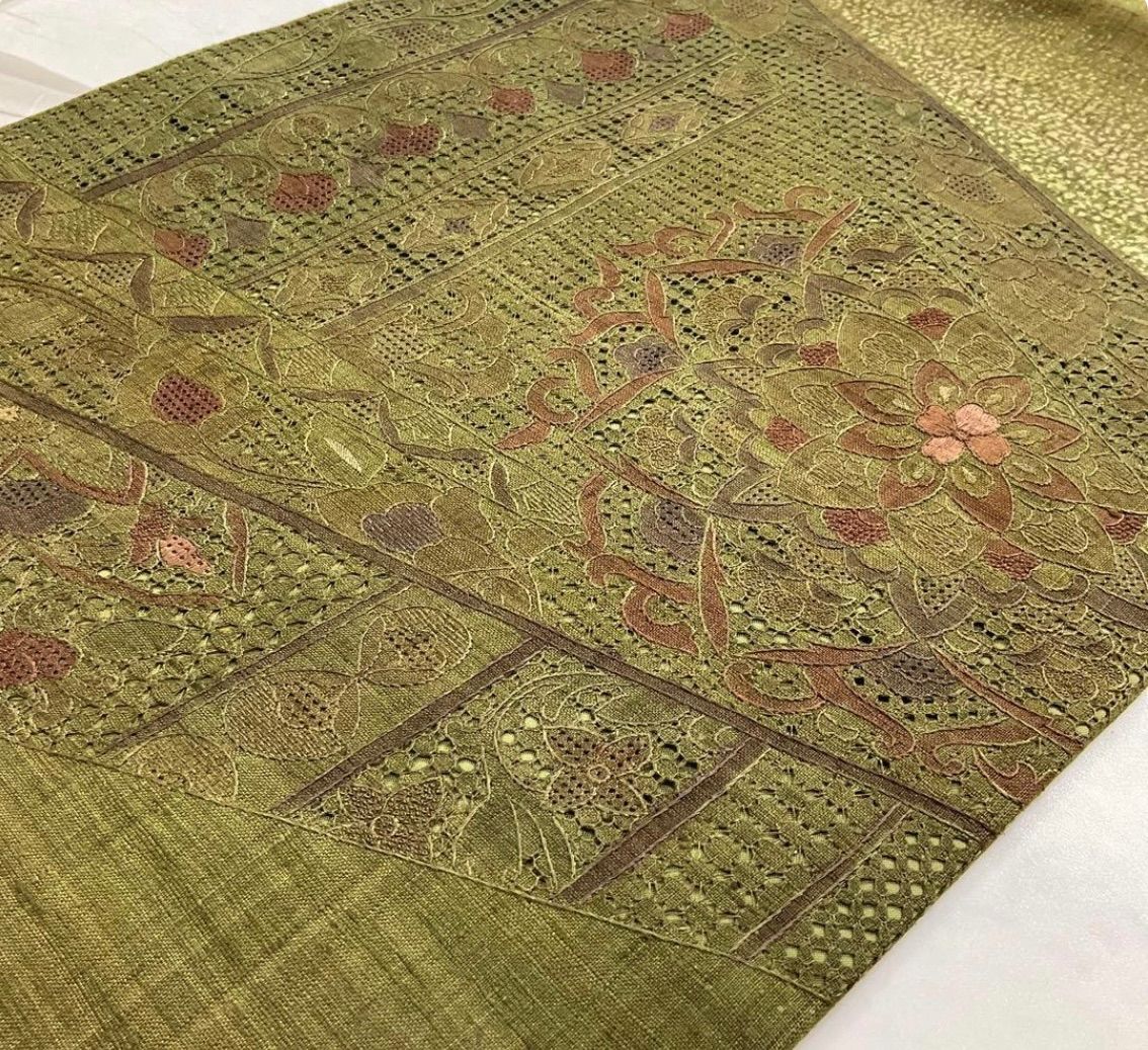 kimono+one○kimonoarisa○送料無料○厳選○未使用同然○西陣織○汕頭