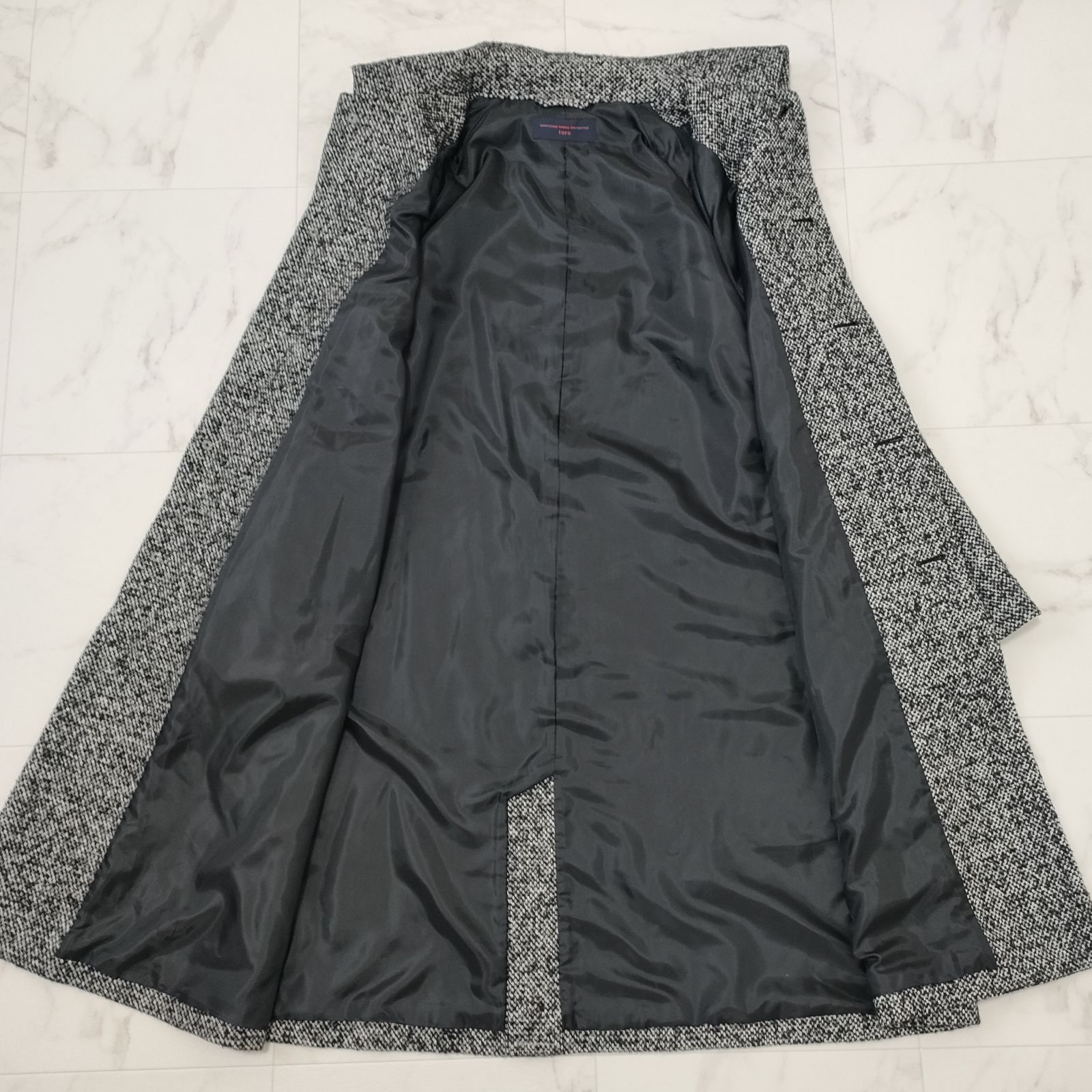 美品✨GRANDMA MAMA DAUGHTER toro ロングコート　千鳥柄 GRANDMA MAMA DAUGHTER toro グランマママドータートロ ツイード