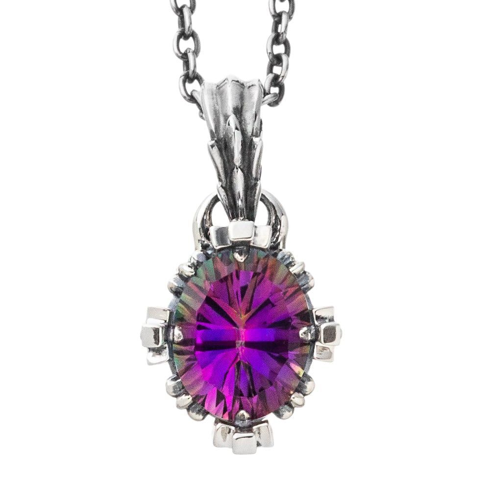 オーバルクラウンペンダント ミスティッククォーツ アルテミスキングス ペンダントトップのみ シルバーアクセサリー ジュエリーブランド NEXPOTALLINN_EU