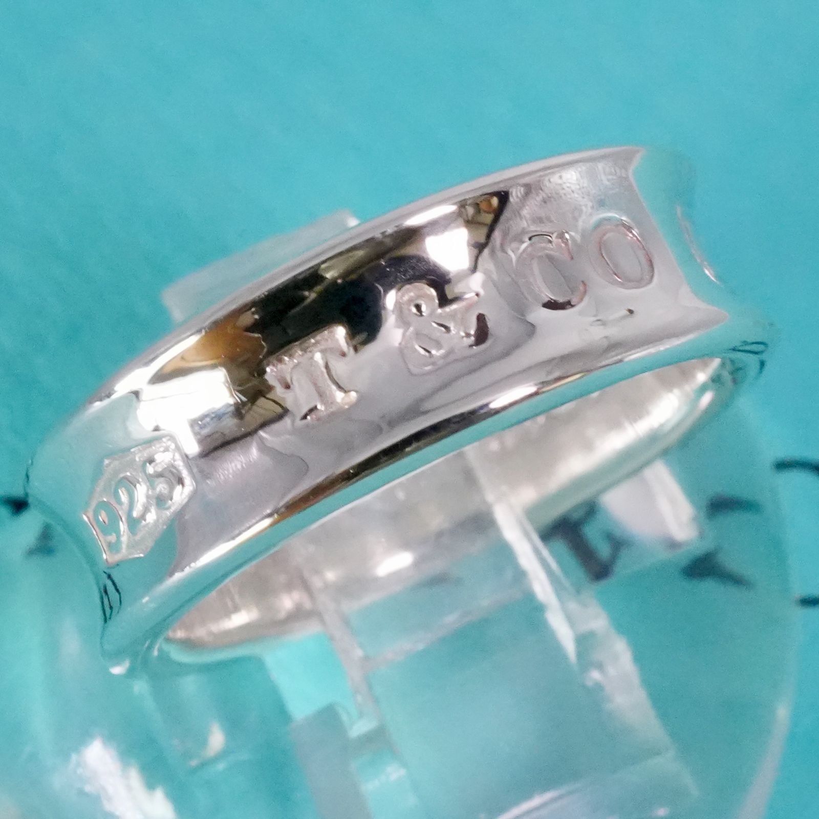 極美品15号 ティファニー 1837 ナロー ミディアム リング25-2035S