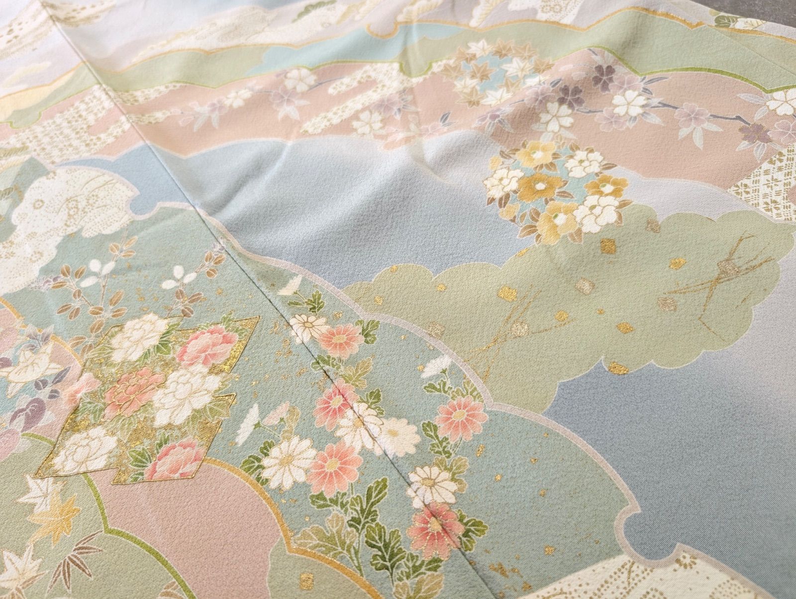 美品 逸品 上品 金彩 正絹 訪問着 K1039 - メルカリ