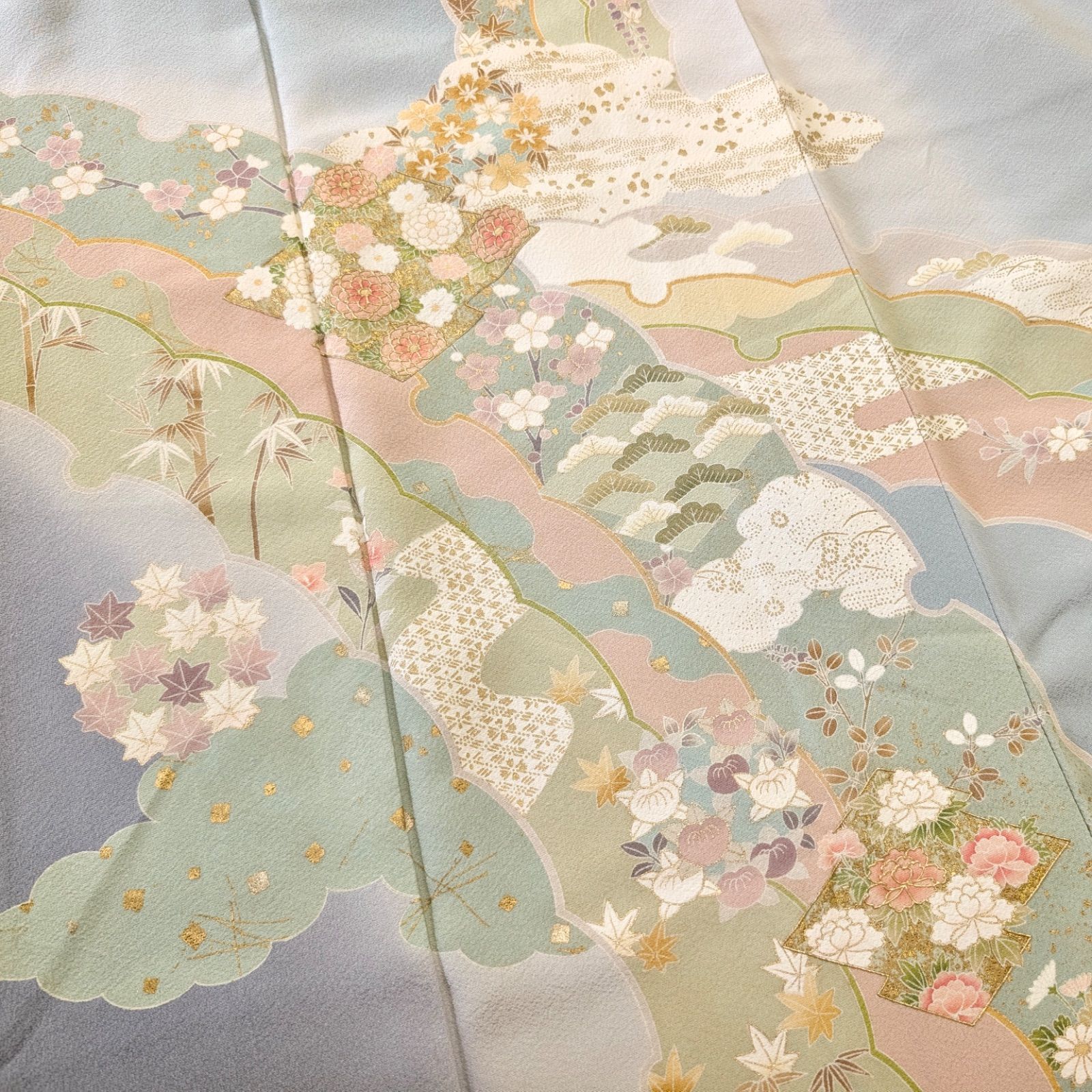 美品 逸品 上品 金彩 正絹 訪問着 K1039 - メルカリ