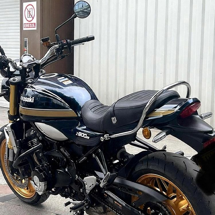 カワサキ対応 Z900RS 19-23 用 タンデムバー 後部用 CNC加工 曲げパイプ 鏡面メッキ カスタムパーツ 19mm径鉄パイプ使用 BILLOVLOGS_CO_UK