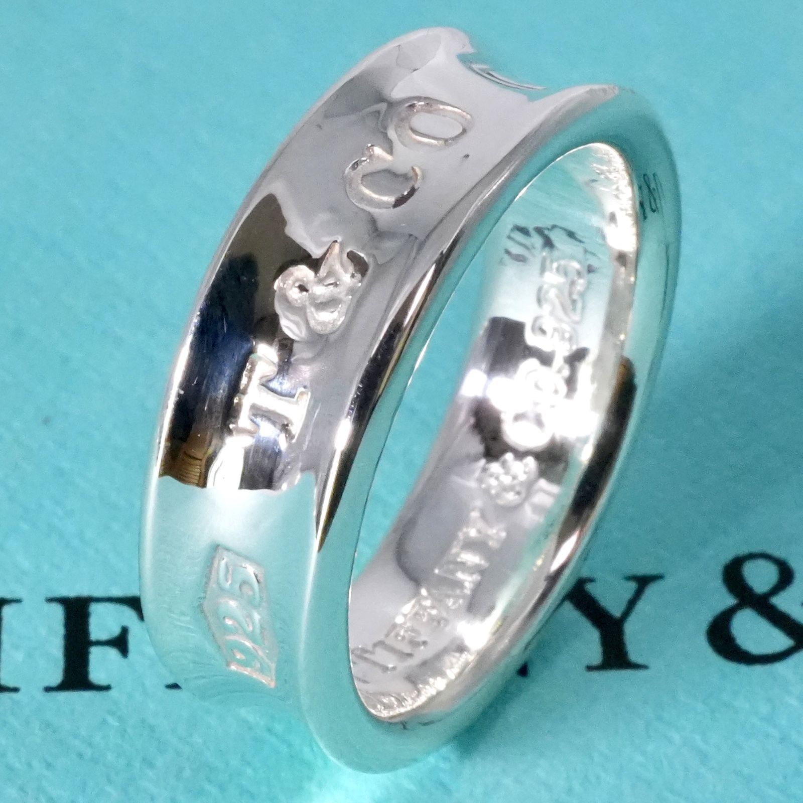 極美品 ティファニー 1837 ナロー リング 15号 ルベドメタル 極美品15号 ティファニー 1837 ナロー ミディアム リング25-2035S