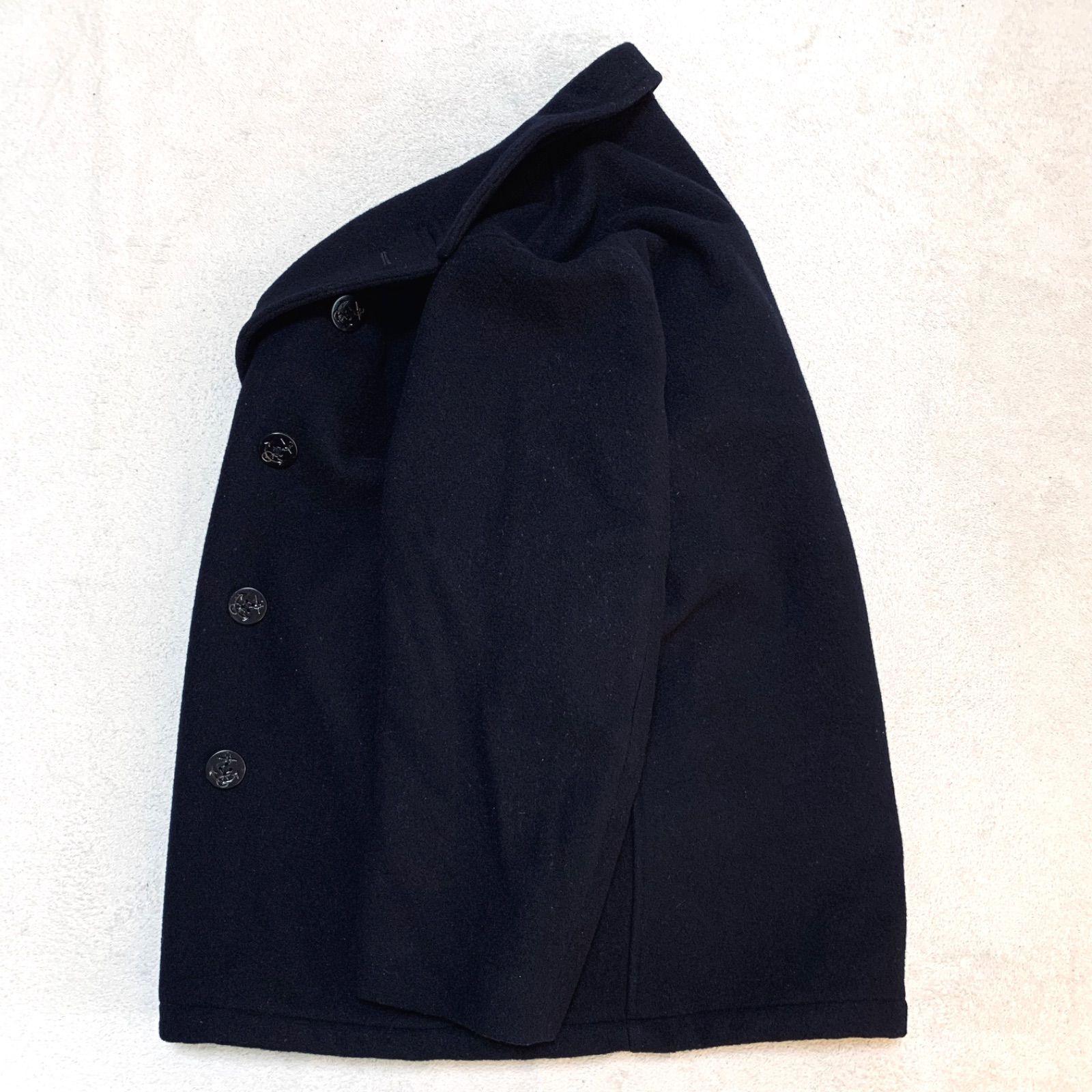 J.PRESS | 樫山株式会社 Pコート ピーコート ウールコート ダブルブレスト キルティング LLサイズ 濃紺 ネイビー ジェイプレス