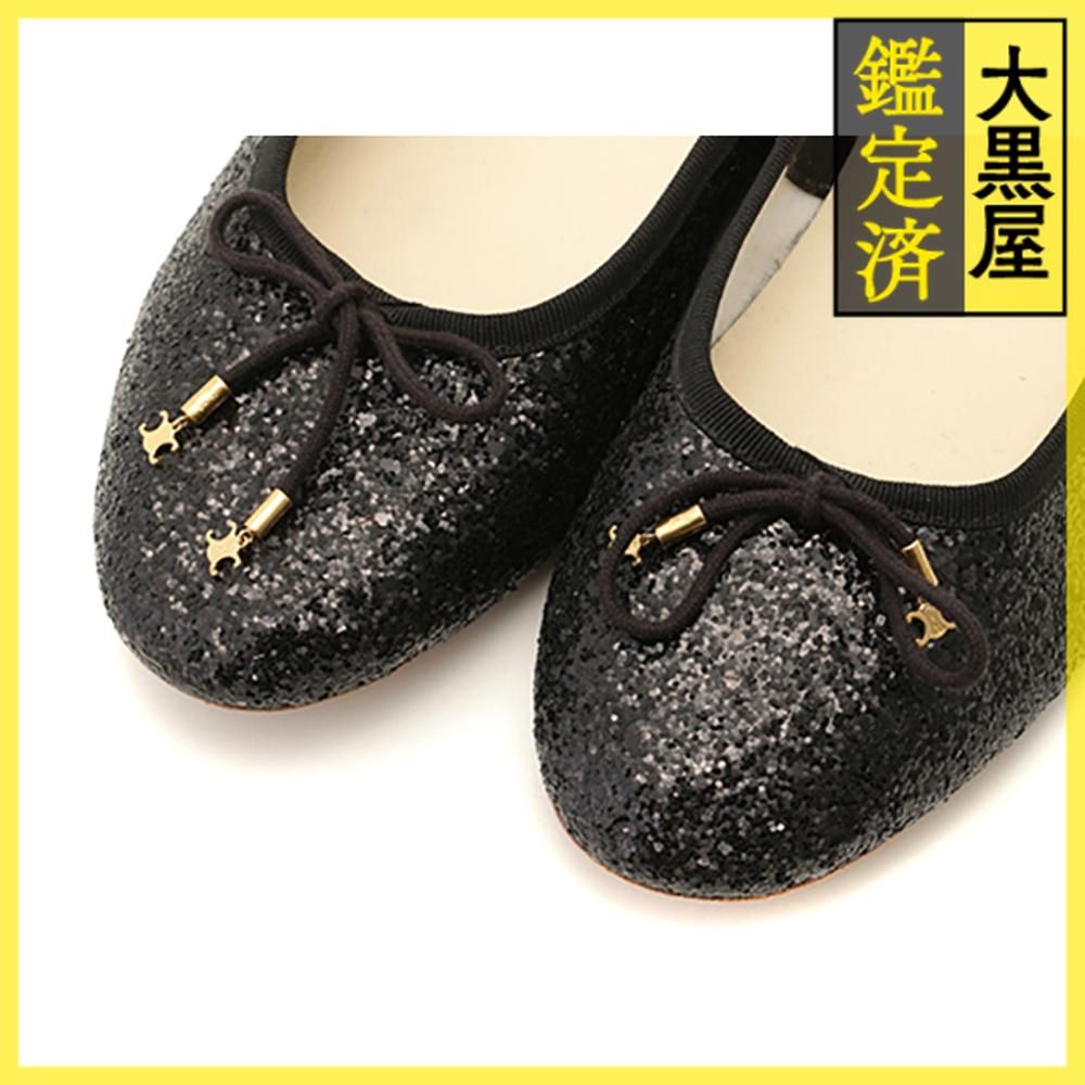 セリーヌ グリッターバレエシューズ - 432 ハイヒール パンプス パンプス
