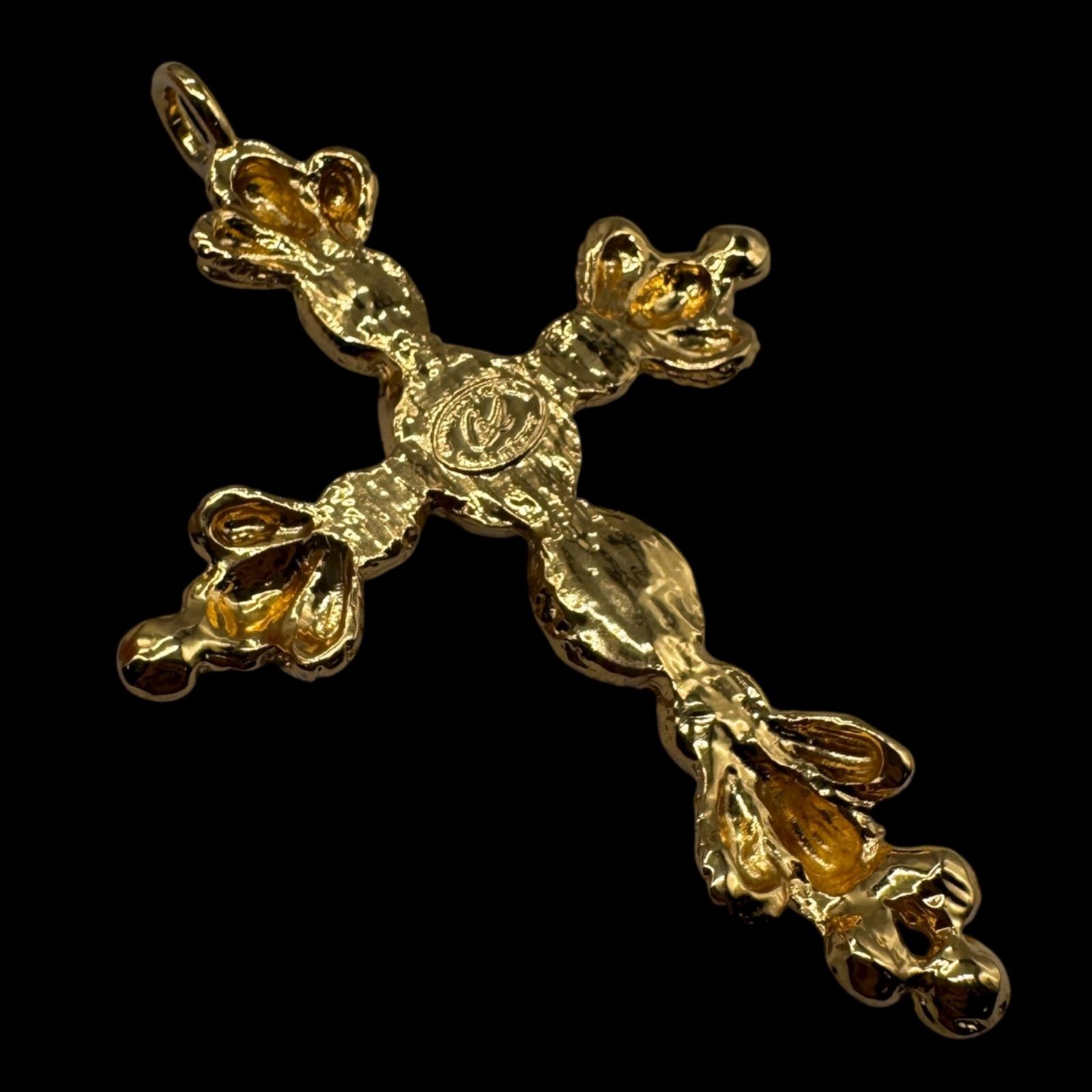 Christian Lacroix クロス ネックレストップ ラインストーン CHRISTIAN 