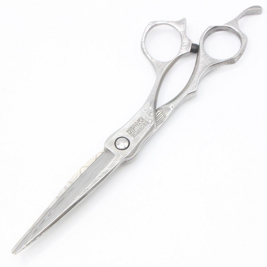 ミズタニシザーズ DAMA D-01 カットシザー 6.2インチ ハマグリ刃 オフセットハンドル ダマスカス ミズタニ