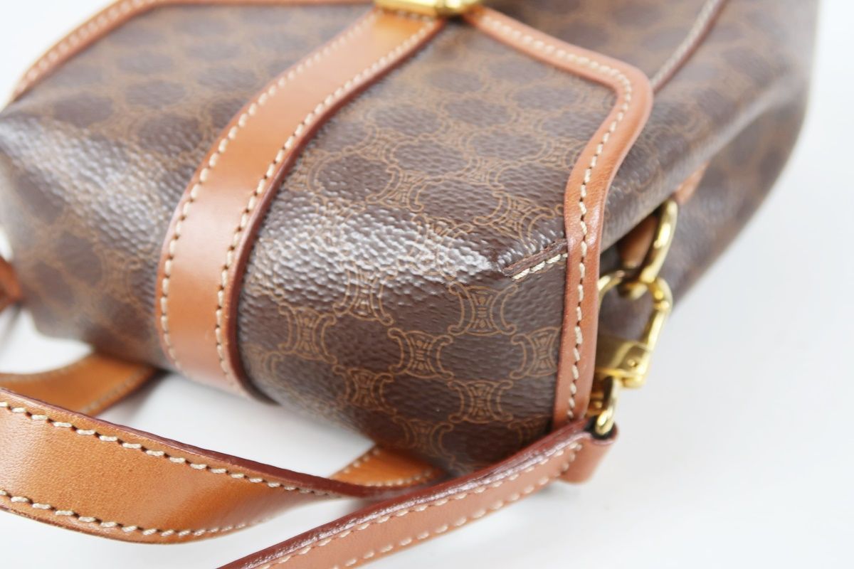 CELINE セリーヌ マカダム 2WAYショルダー ハンドバッグ レザー ブランド 鞄 TC67 DECORATOM_COM_BR