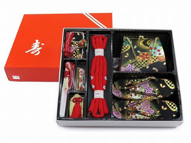 七五三 着物 女の子 セット 総柄の女の子用 子供着物 結び帯コーデセット 合繊 生成り系 ピンク椿 紫菊 T 7 K 2551 d 106 MM