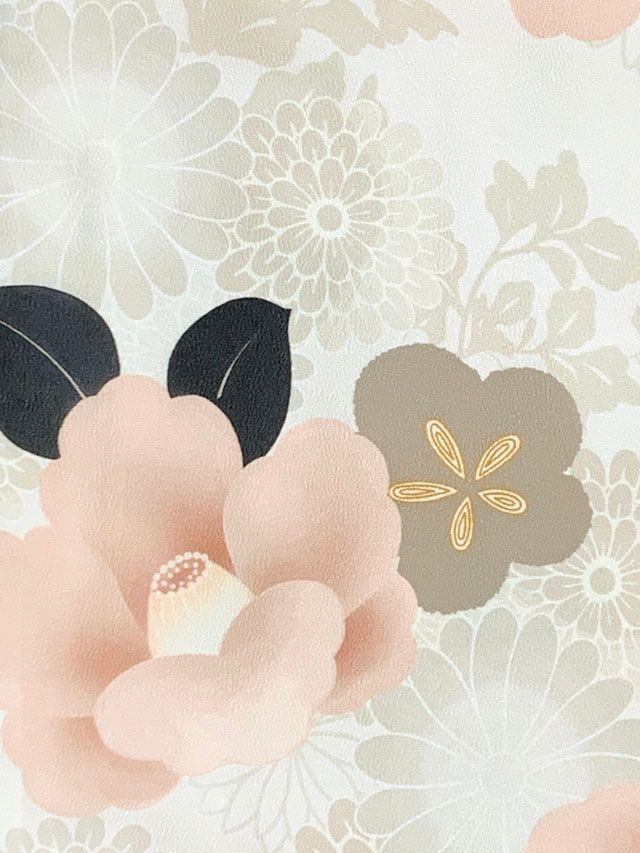 七五三 着物 女の子 セット 総柄の女の子用 子供着物 結び帯コーデセット 合繊 生成り系 ピンク椿 薄茶菊 T7K-2552d106RR WWW_OPDRERGINERDOGAN_COM