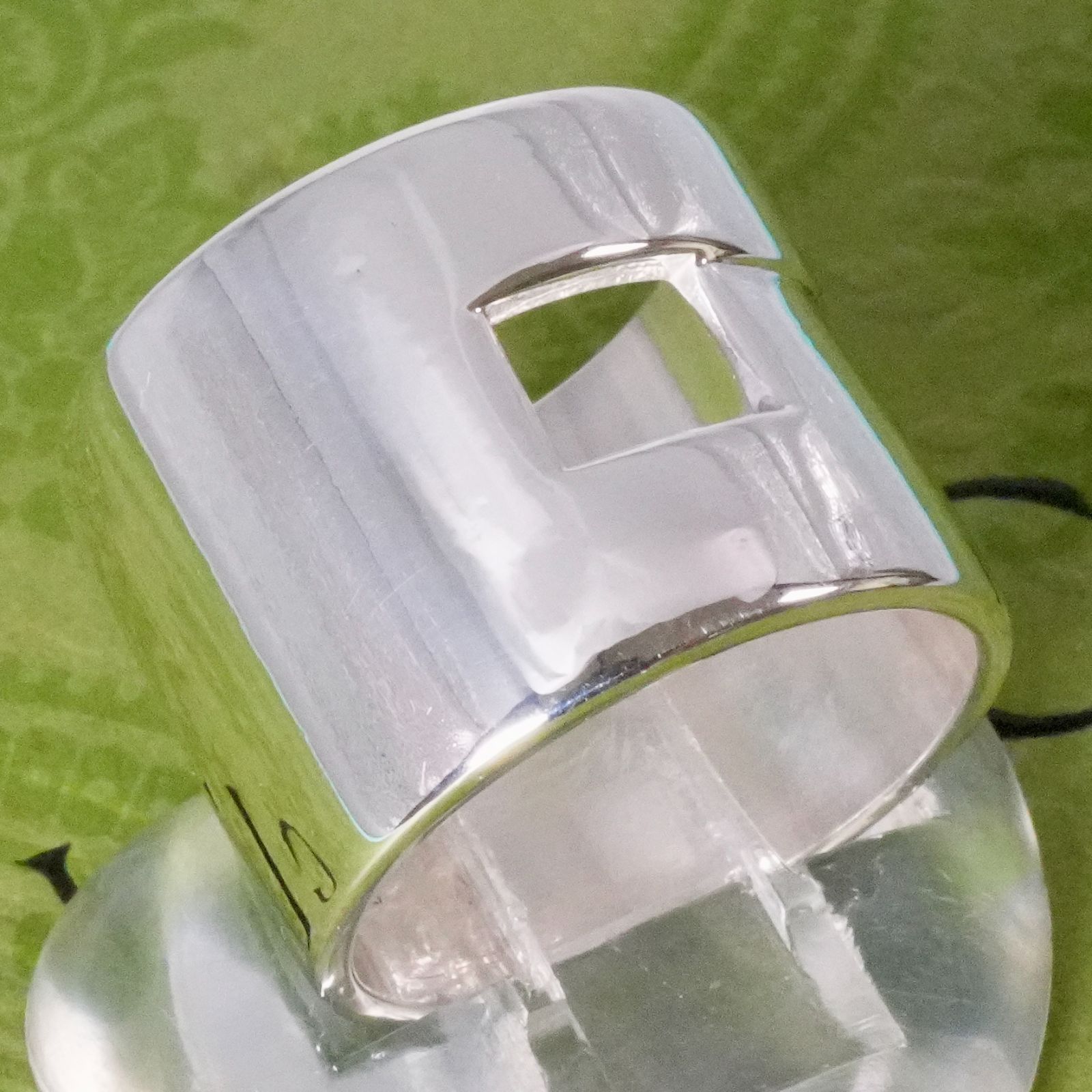 14号 グッチ モダニスト シルバー ワイド リング|25-2047S FORTGASGNV_COM_BR