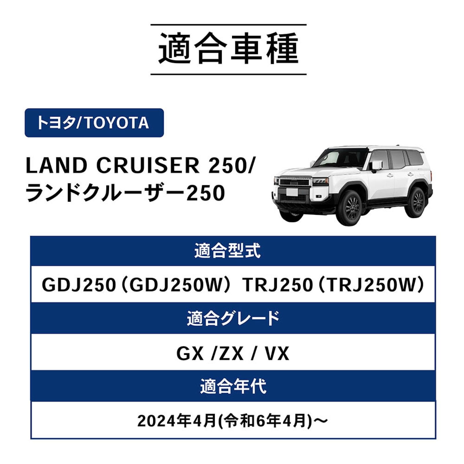 加工必要】A1450LC25L-BK ランドクルーザー 250 ランクル バグ ガード