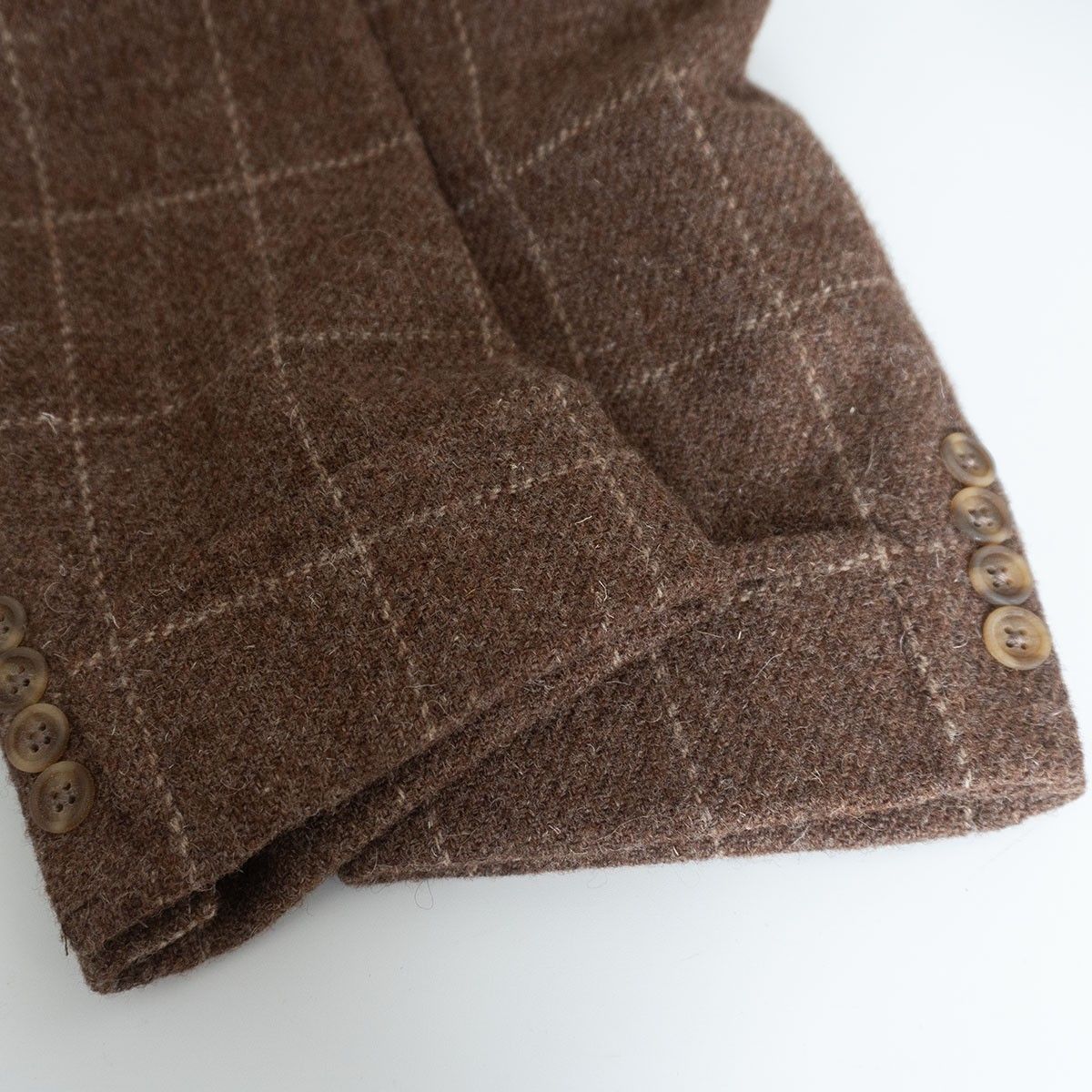 80s～90s AQUASCUTUM ツイード ダブル コート REG 38 イングランド製 アクアスキュータム 25110087 KANDAIZUMI_COM