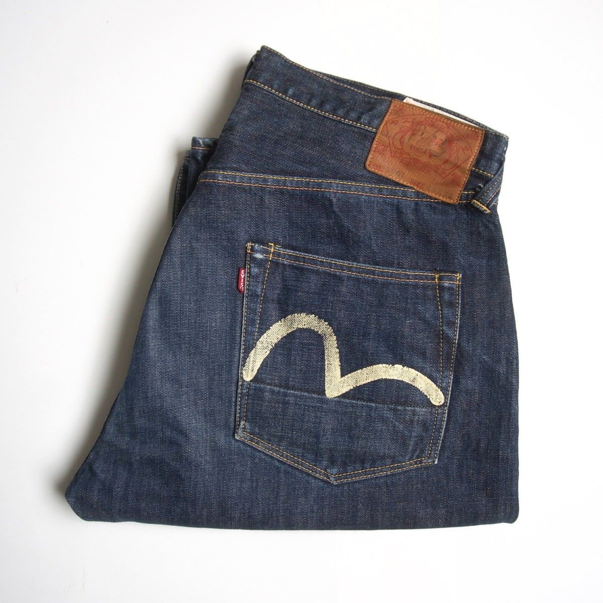 雰囲気抜群/濃紺】EVISU 【LOT.2001 デニムパンツ】40×32 エビス