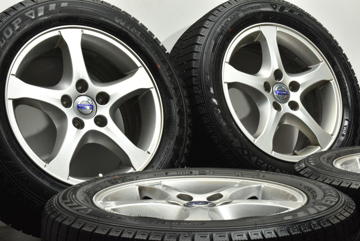 製 バリ溝 WM 03付 ボルボ S 60 16 in 7 J 50 PCD 108 ダンロップ ウインターマック03 215 55 R VOLVO V