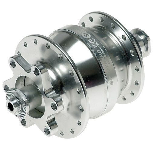 SPシャッタープレシジョン SD-8 32H シルバー ウルトラスモールダイナモハブ ディスクブレーキ 保証付