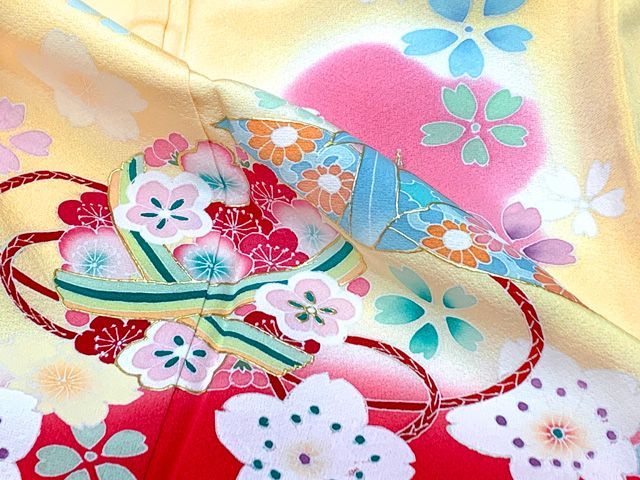 友禅 絵羽柄の着物