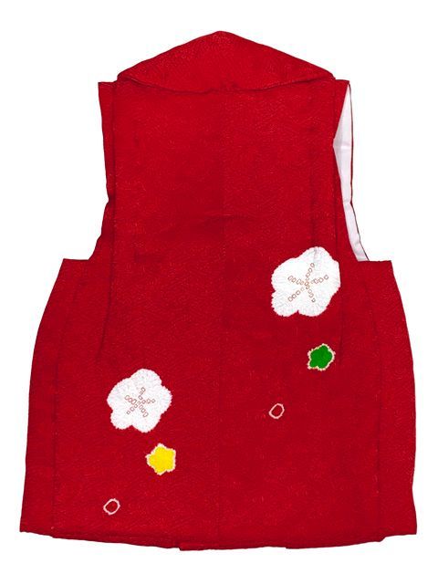 ちょっと訳あり品 七五三 着物 3歳 正絹 フルセット 女の子 友禅 絵羽柄の着物 被布セット 赤ｘ黄色 梅 OK3K2389-t893set WWW_OPDRERGINERDOGAN_COM