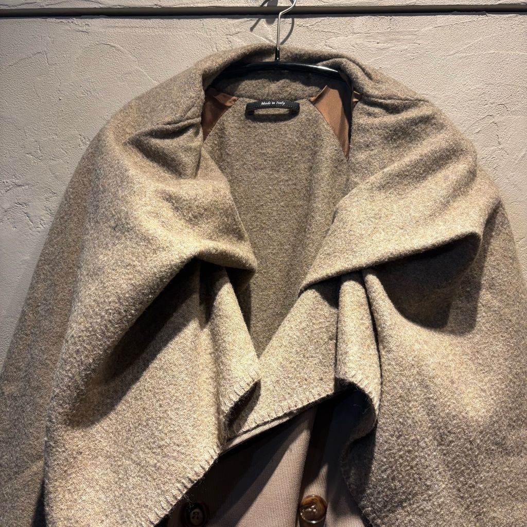 Maison Martin Margiela メゾンマルタンマルジェラ 14AW Blanket Docking Trench Coat トレンチコート ブラウン size 44 代官山A11