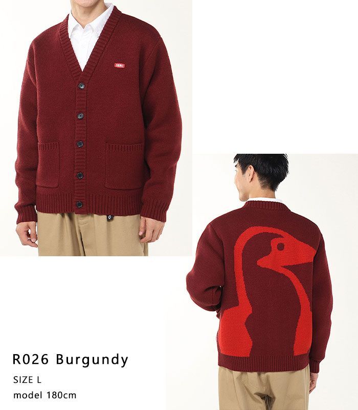 チャムス CHUMS ニット カーディガン セーター メンズ レディース