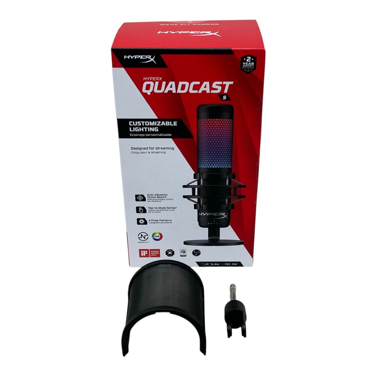 HyperX QuadCast S QDC001 USBコンデンサーマイク M10590724