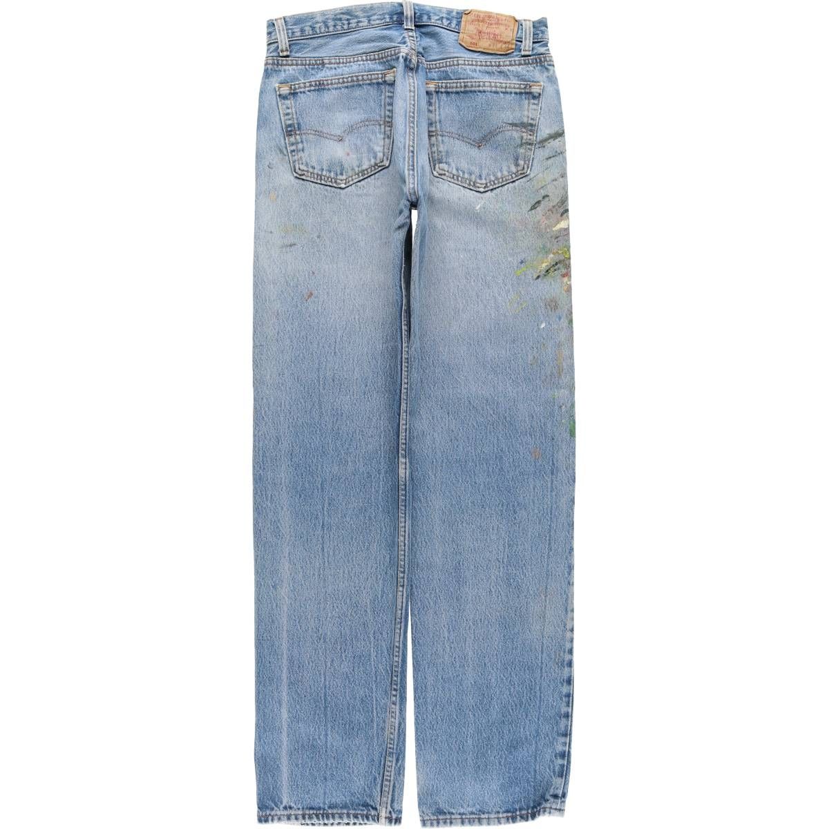 古着 90年代 リーバイス Levi s 501-0115 ペンキ ストレートデニムパンツ メンズw31相当 ヴィンテージ|evb032685