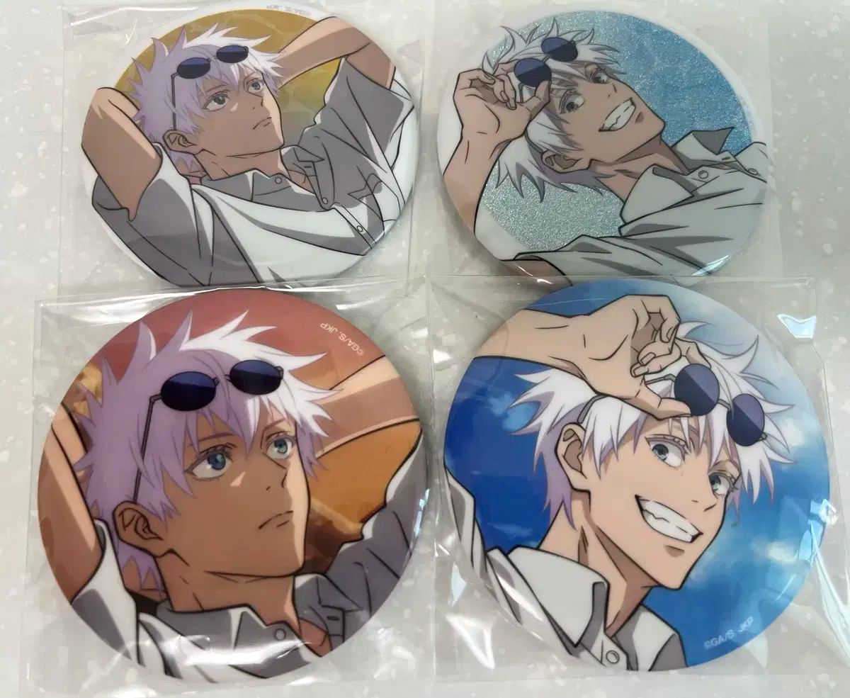 呪術廻戦 SEGA ラッキーくじ 五条 アクリルスタンド 缶バッジ