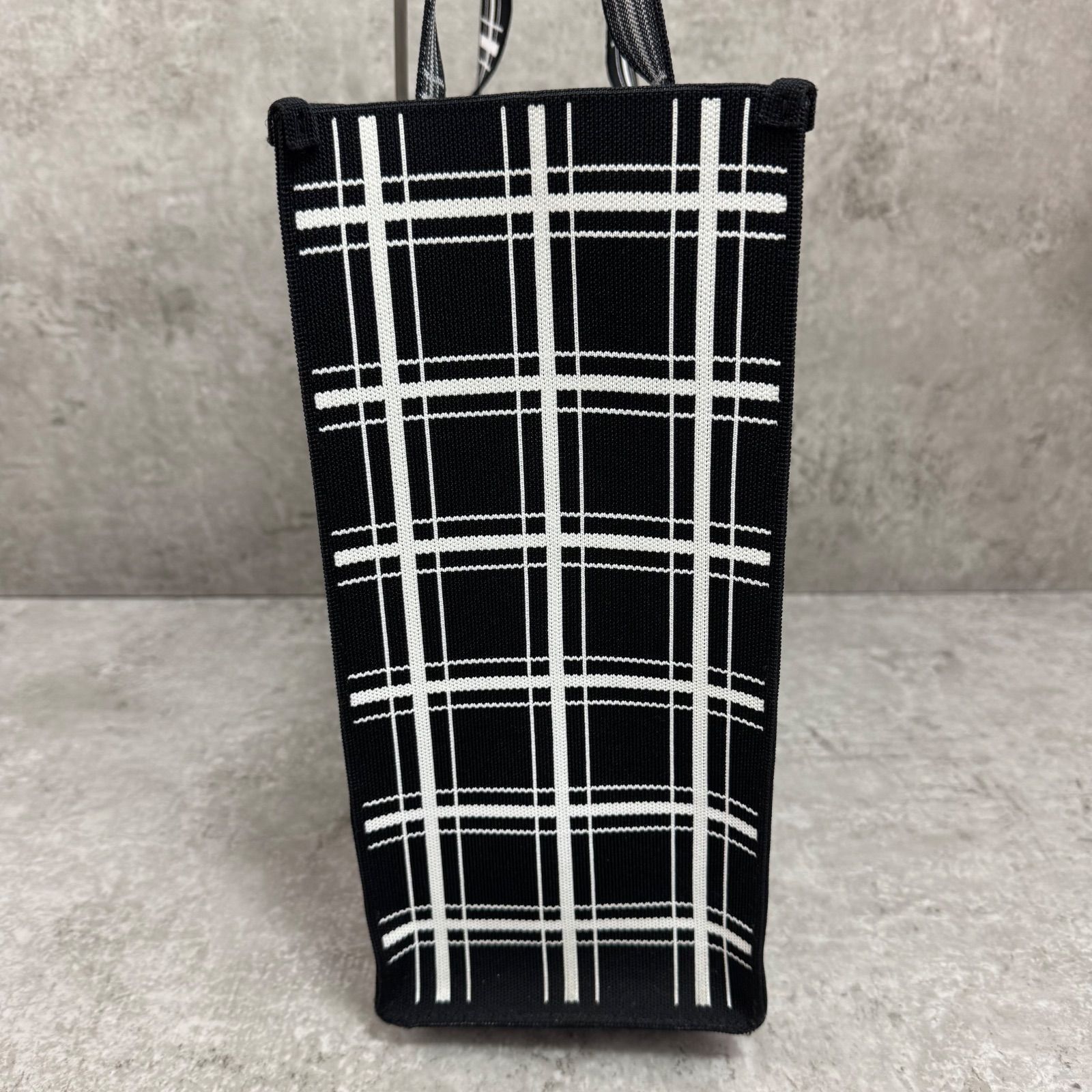 美品】MARNI SHOPPING MEDIUM マルニ トートバッグ ブラック チェック 