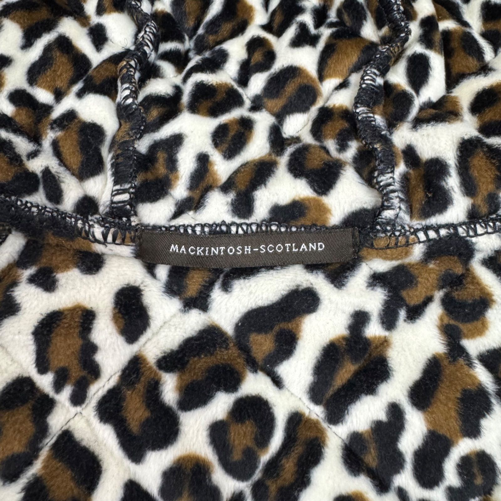 キルティングコート レオパード