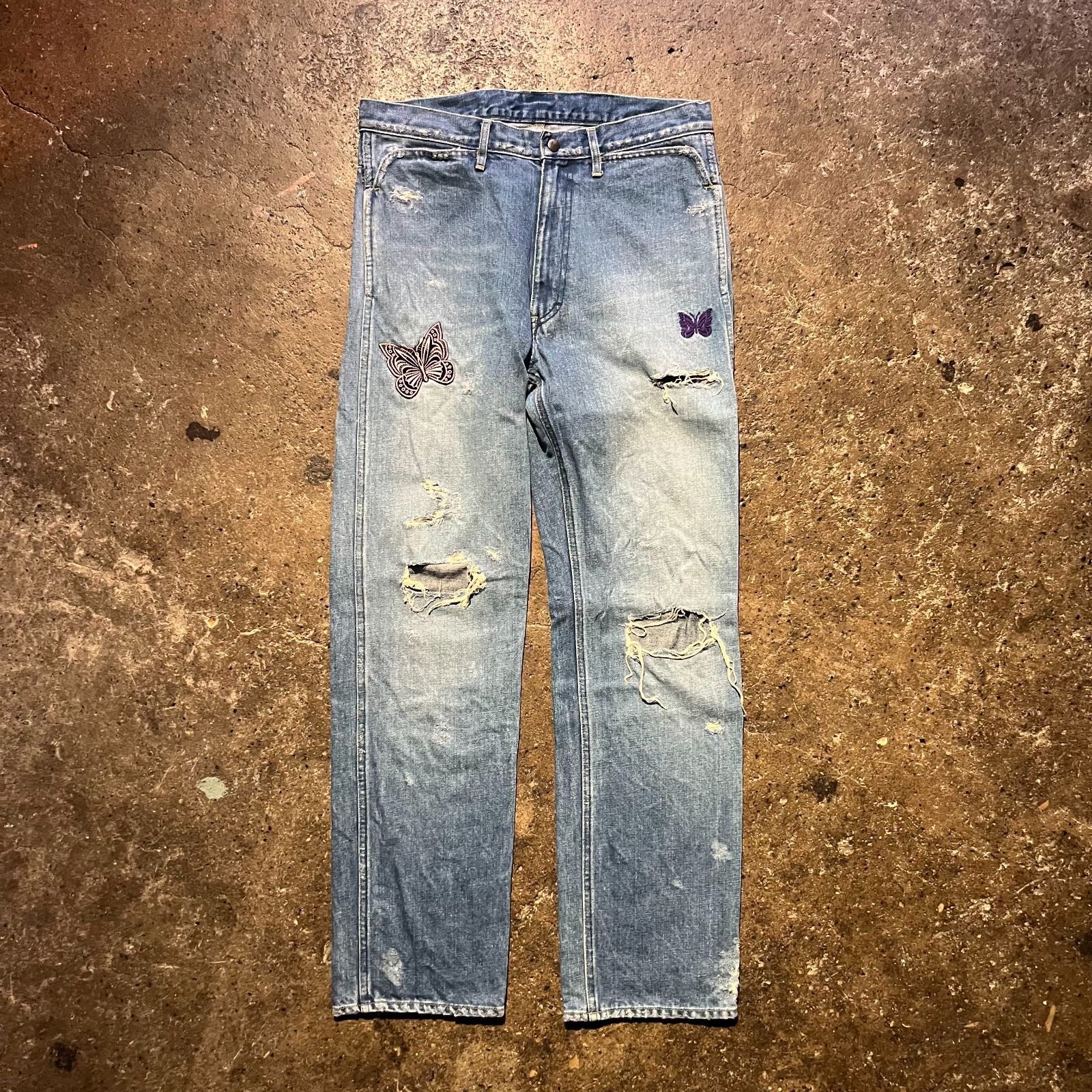 Needles Papillon Patches Denim Pants