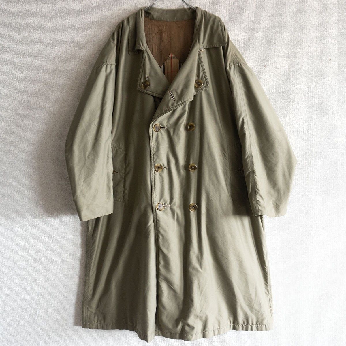 イングランド製 BURBERRYS 90S|ピーチスキン ダブル コート バーバリーズ 25110123