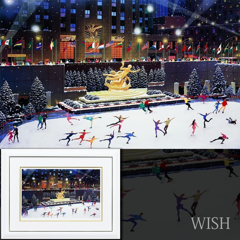 真作 WISH アレキサンダー チェン マジックオブウインター インニューヨーク シルクスクリーン 8号大