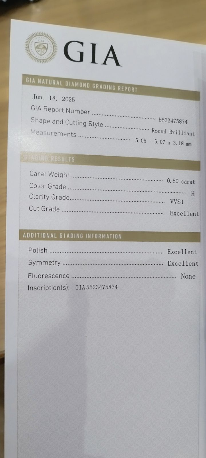 J13 参考価格320000円 GIA鑑定書付き pt950 0.50ct CTF刻印あり ダイヤモンドリング クラリティ VVS1 カラー H 周大福ブランド 指輪