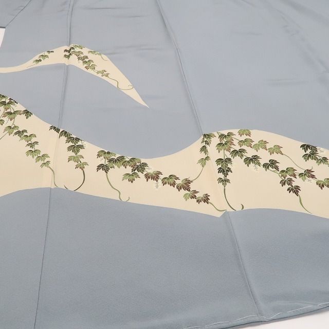 ❁tomihisa❁新品 本加賀友禅 金丸修一 落款 着物 正絹 仕付け糸付”本