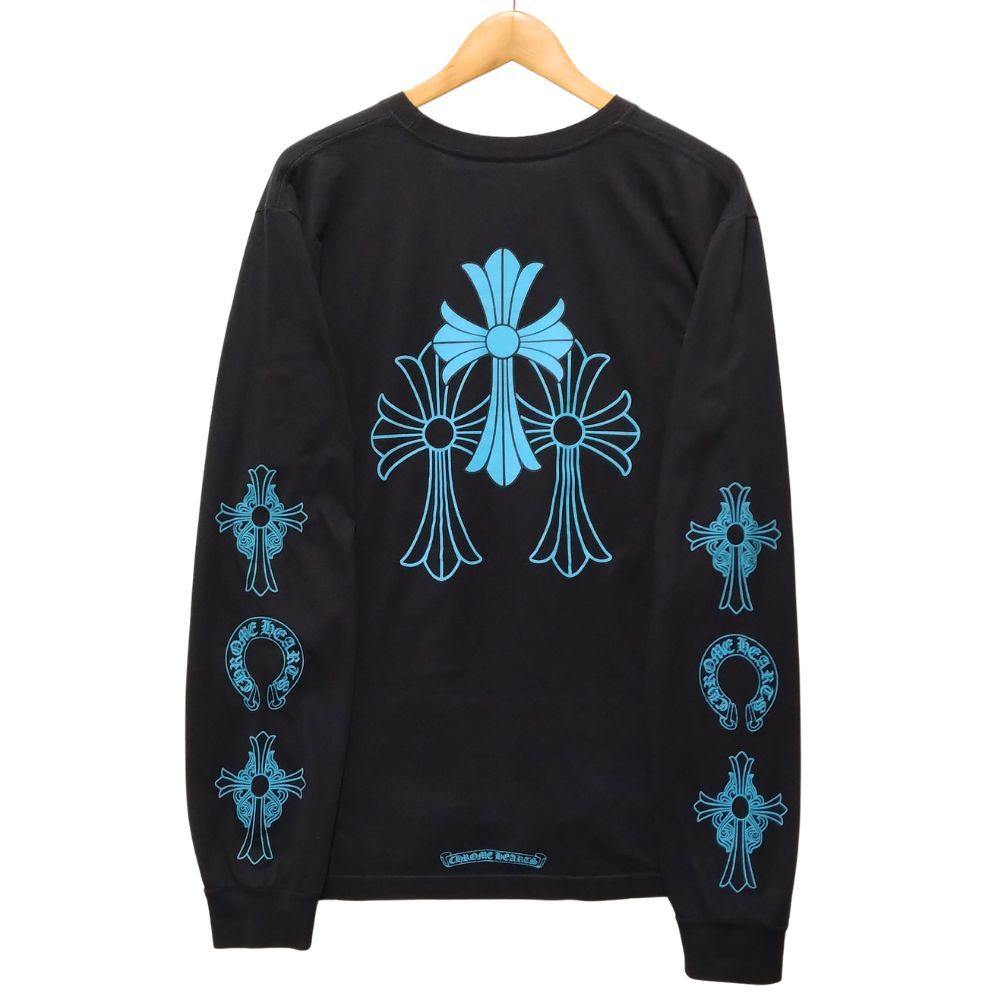 CHROME HEARTS クロムハーツ プリント ポケット 長袖Tシャツ ブラック サイズ L 52603