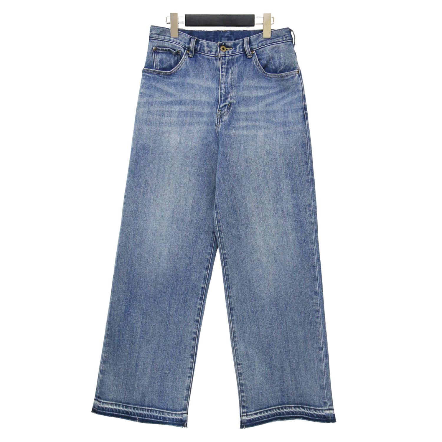 Spick-Span スピックアンドスパン パンツ ブルー サイズ 38 M | 23春夏 5ポケット ストレート デニムパンツ | 5 1|2 LOOSE-STRAIGHT DENIM | ローライズ ワイド コットン レディース