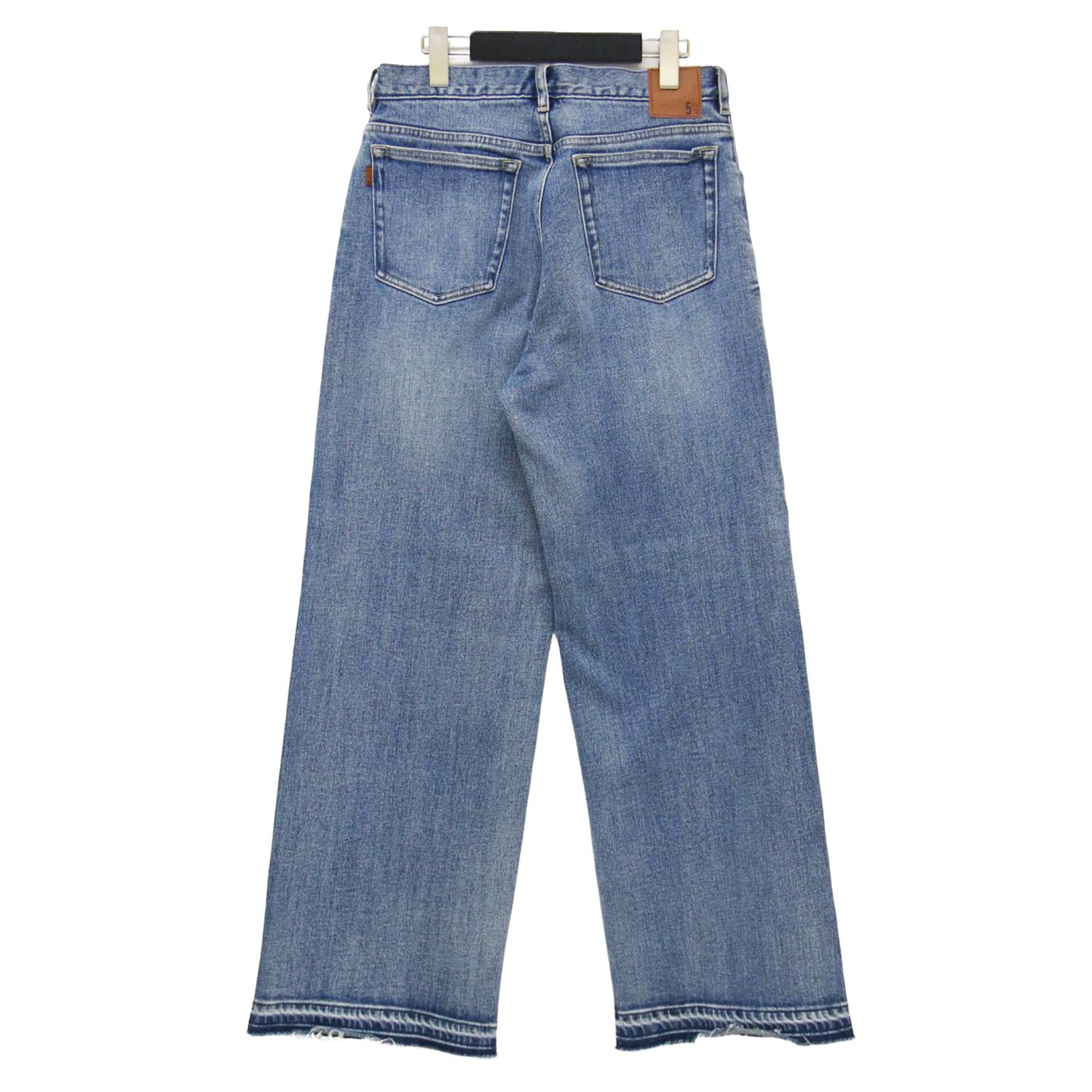 Spick-Span スピックアンドスパン パンツ ブルー サイズ 38 M | 23春夏 5ポケット ストレート デニムパンツ | 5 1|2 LOOSE-STRAIGHT DENIM | ローライズ ワイド コットン レディース