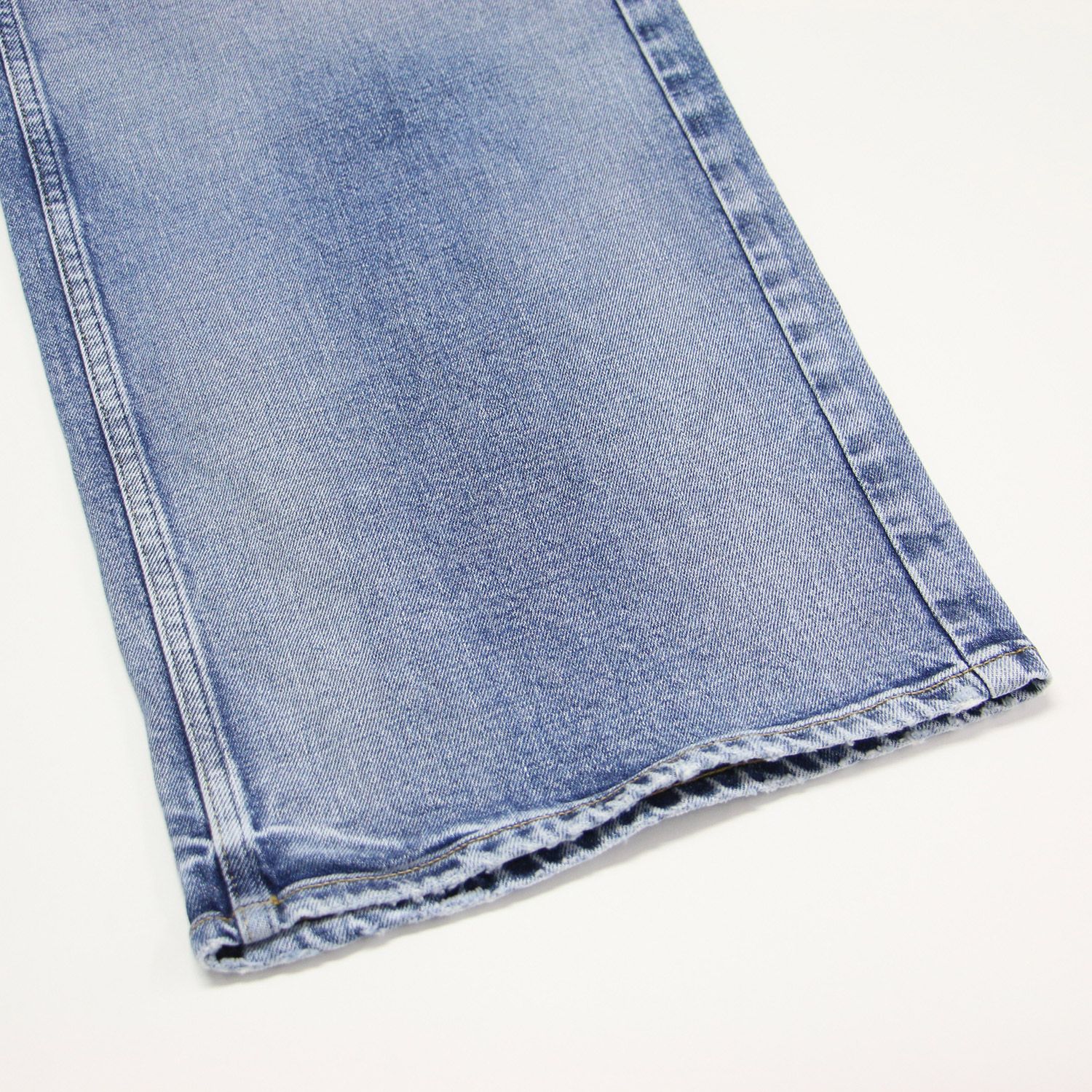 upper hights アッパー ハイツ パンツ ブルー サイズ 24 M | 21春夏 ワイド デニムパンツ | THE ROBIN | ブーツカット 5ポケット ダメージ加工 ストレッチ コットン | 日本製 | ボトムス レディース DECORATOM_COM_BR