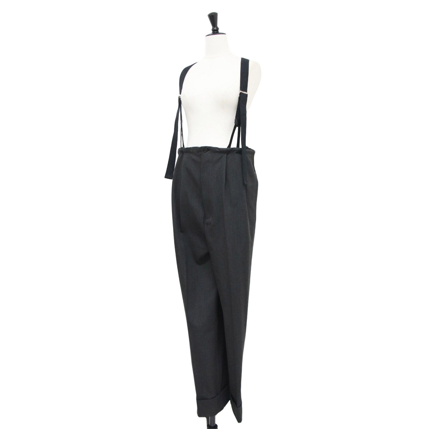 人気の新作入荷！ TODAYFUL トゥデイフル パンツ グレー サイズ 38 M 23秋冬 サスペンダー ハイウエスト パンツ Suspenders Highwaist Pants テーパード タック ヘリンボーン ボトムス レディース 【最新作入荷】