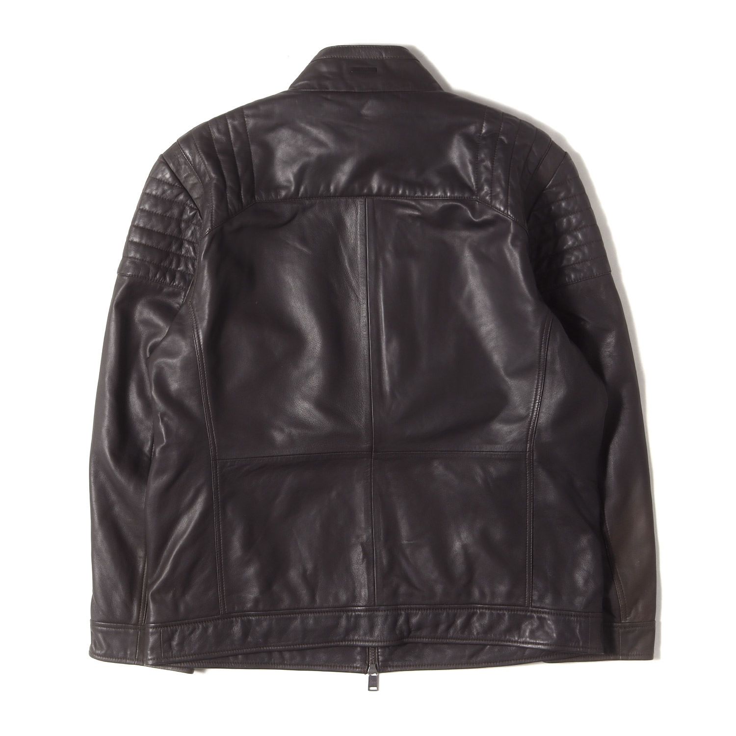 HUGO BOSS ヒューゴボス ジャケット ブラウン サイズ:54 | ラムレザー  