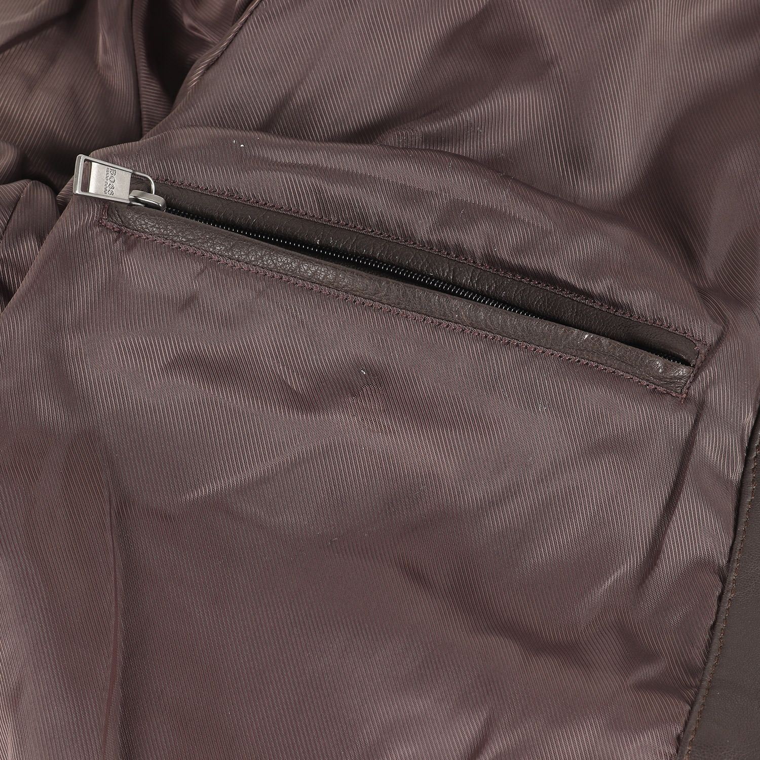 HUGO BOSS ヒューゴボス ジャケット ブラウン サイズ:54 | ラムレザー