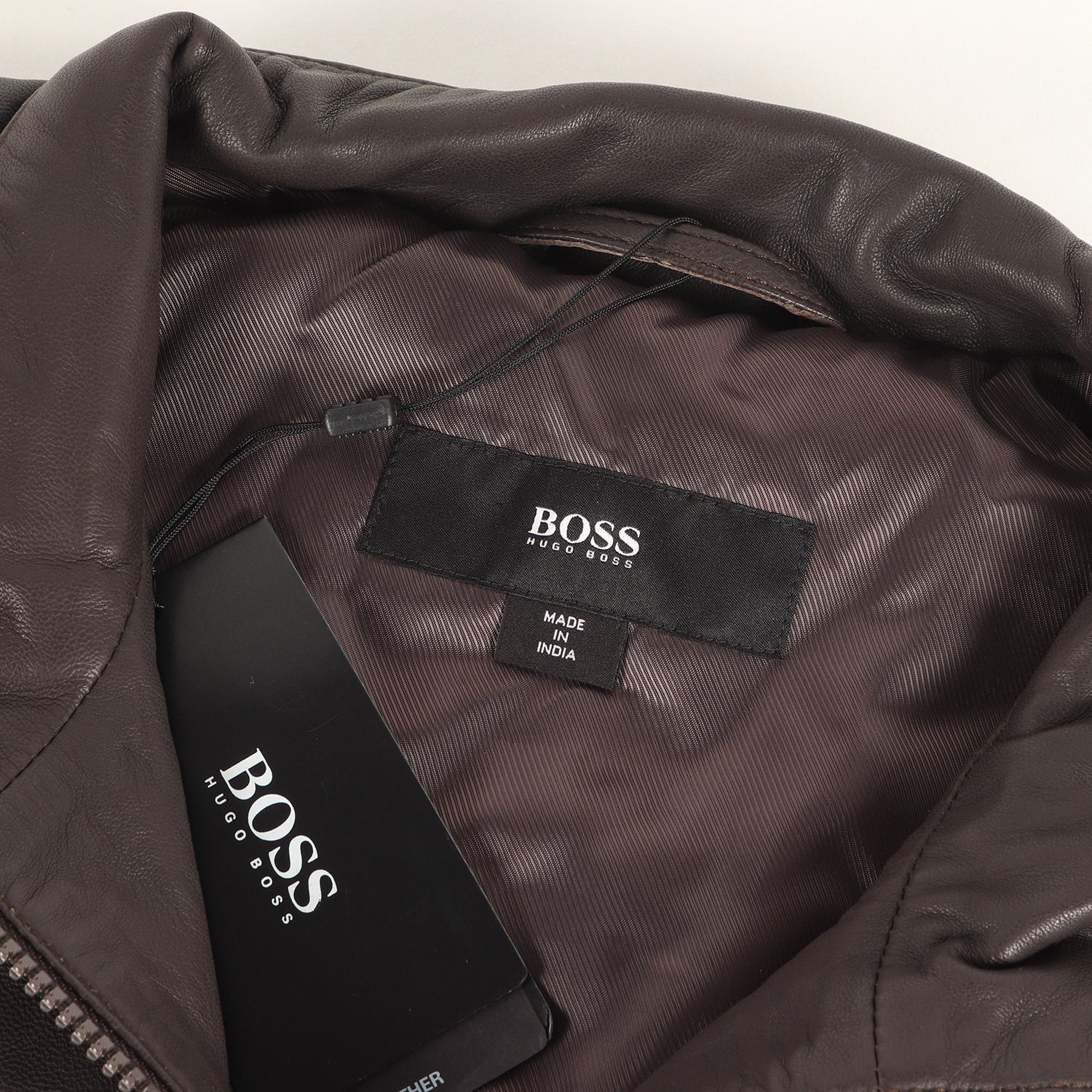 HUGO BOSS ヒューゴボス ジャケット ブラウン サイズ:54 | ラムレザー