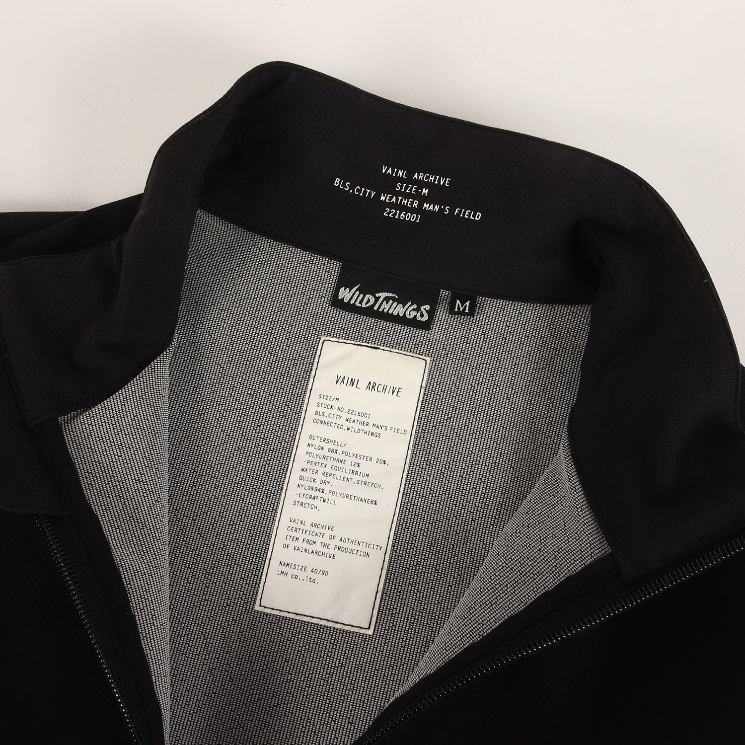 VAINL ARCHIVE バイナルアーカイブ ジャケット ブラック 黒 サイズ:M